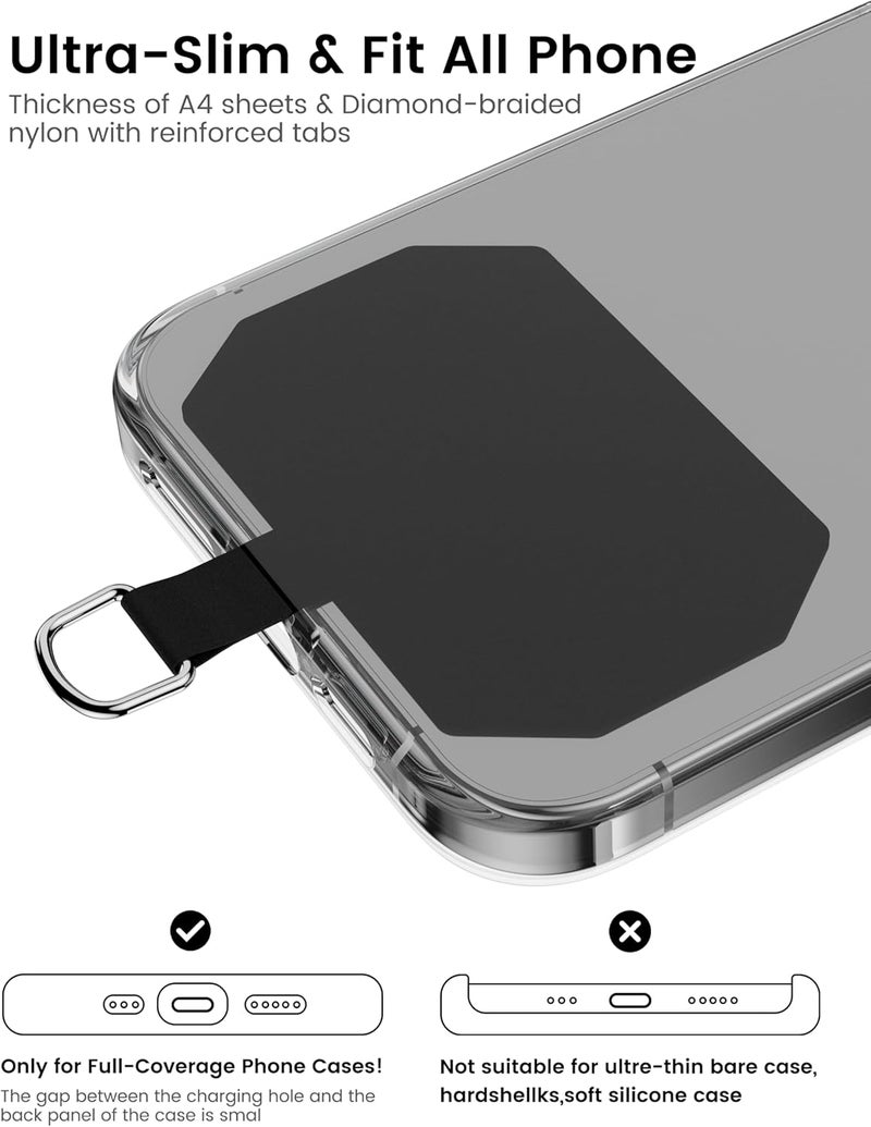 POHFP Cell Phone Lanyard with No Phone Case, Adjustable Phone Lanyard for Keys/ID/Wallet etc. - Image 4